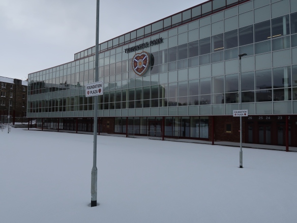 Image result for tynecastle snow